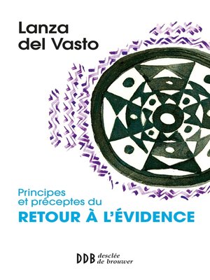 cover image of Principes et préceptes du retour à l'évidence